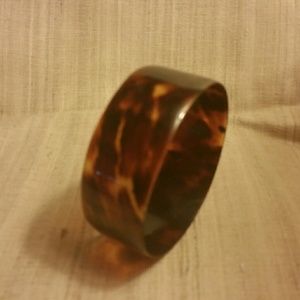 Genuine Vintage Tortoise Shell Bangle, #1